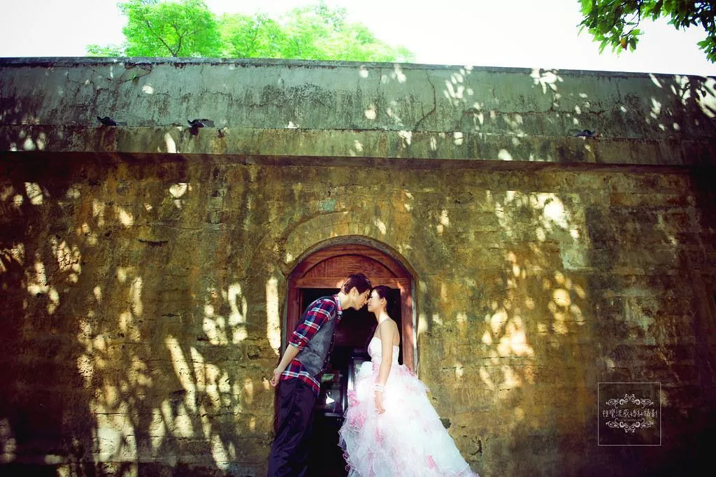 婚紗攝影台北熱門婚紗景點拍攝|淡水北門鎖鑰-婚紗攝影台北熱門婚紗景點拍攝|淡水北門鎖鑰