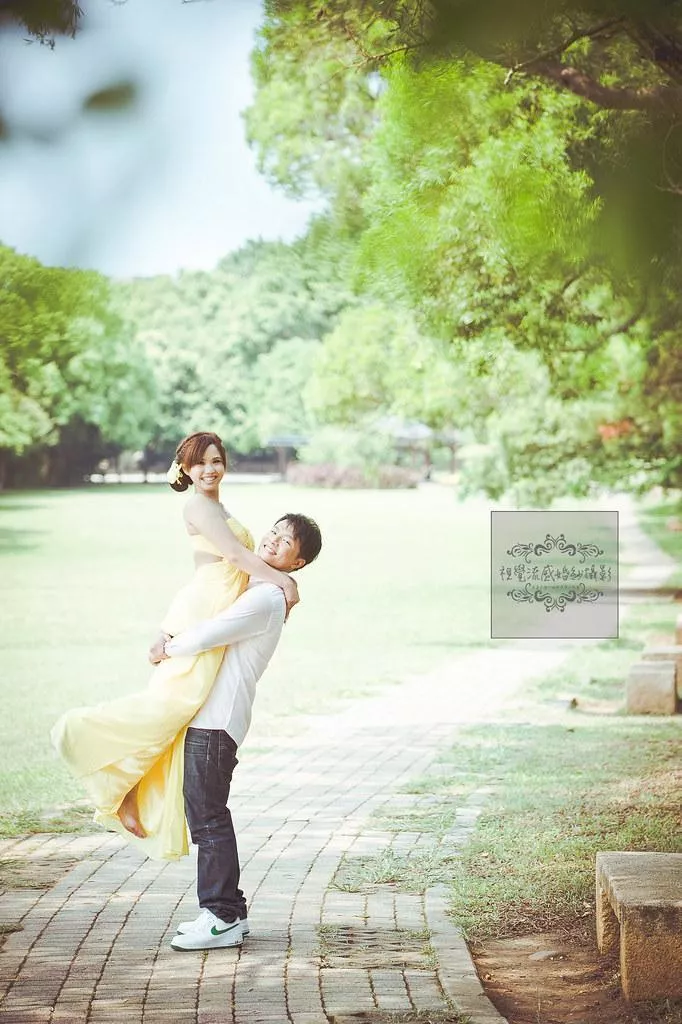 婚紗攝影台北婚紗攝影景點推薦|淡水滬尾砲台公園-淡水滬尾砲台草地拍婚紗，視覺流感婚紗攝影，淡水景點推薦
