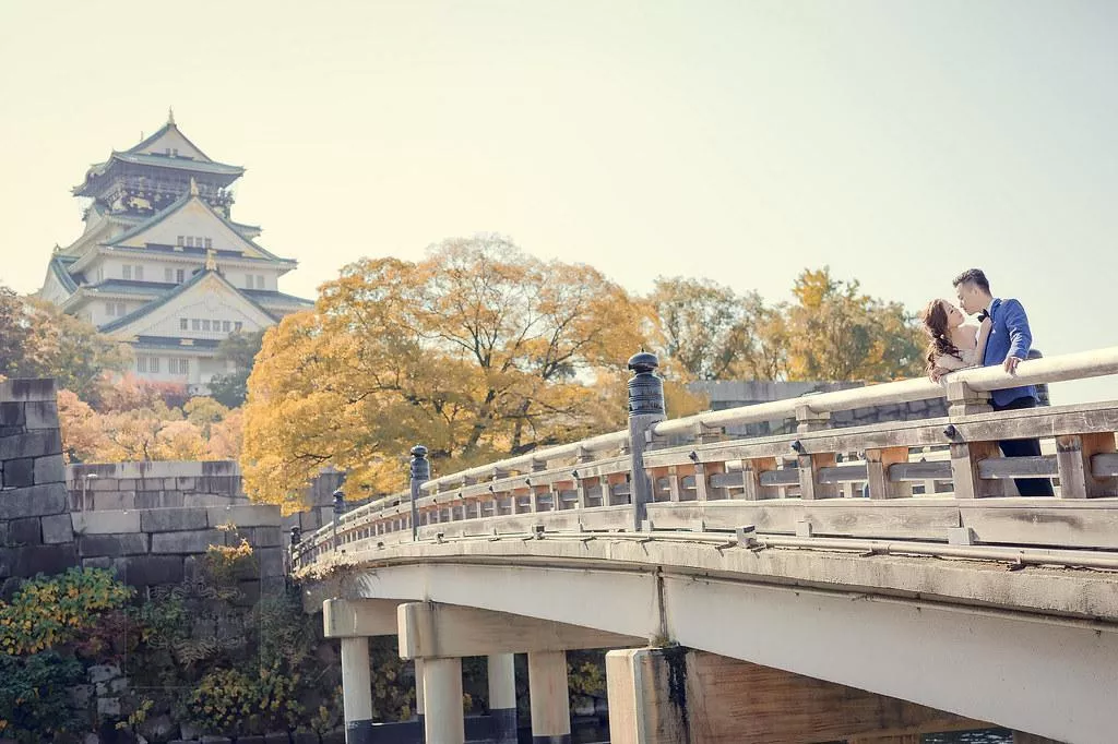 日本關西海外婚紗攝影,大阪景點推薦,大阪城天守閣婚紗旅拍-婚紗攝影日本關西海外婚紗攝影大阪景點推薦|大阪城天守閣