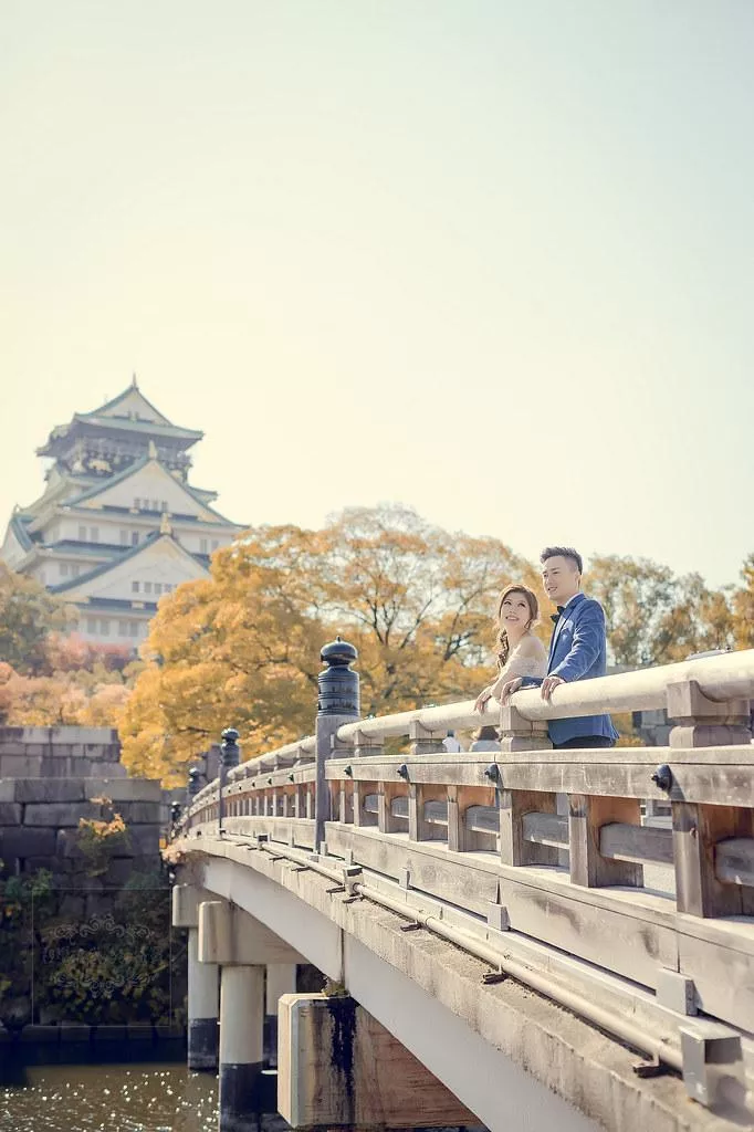 日本關西海外婚紗攝影,大阪景點推薦,大阪城天守閣婚紗旅拍-婚紗攝影日本關西海外婚紗攝影大阪景點推薦|大阪城天守閣