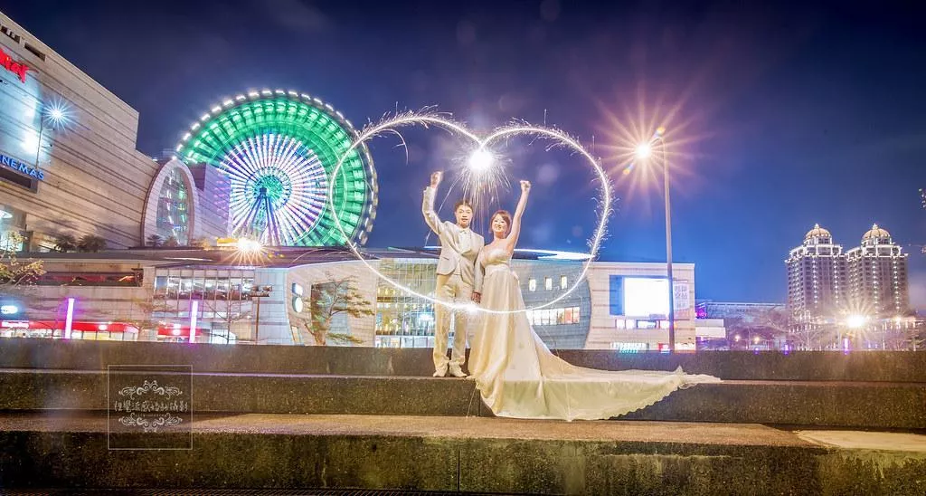 婚紗攝影台北婚紗|大直美麗華百樂園|夜景商城摩天輪風格-婚紗攝影,大直美麗華,旋轉木馬