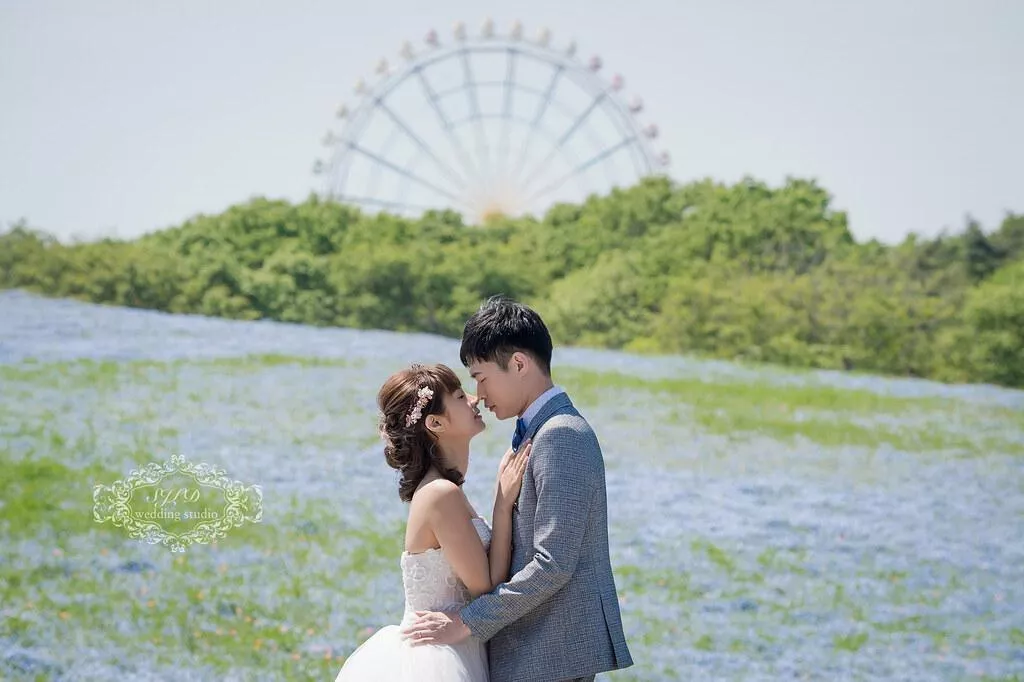 視覺流感日本海外婚紗,茨城國營日立海濱公園(国営ひたち海浜公園)旅拍,粉蝶花季-日本海外婚紗|茨城國營日立海濱公園(国営ひたち海浜公園)拍婚紗|粉蝶花季