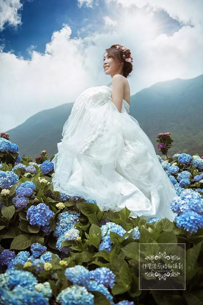 婚紗攝影台北景點|陽明山水車寮步道-高家繡球花田-竹子湖大賞園繡球花|季節限定婚紗景點-婚紗攝影台北景點|陽明山水車寮步道-高家繡球花田-竹子湖大賞園繡球花|季節限定婚紗景點