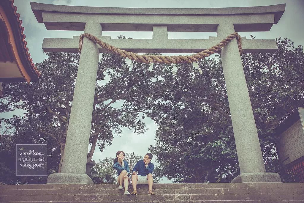 視覺流感日本海外婚紗,沖繩波上宮旅拍,日本神社拍婚紗-日本海外婚紗|沖繩波上宮|神社拍婚紗