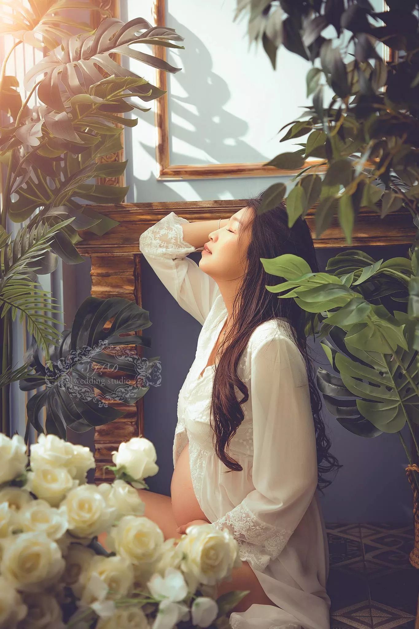 視覺流感婚紗攝影-親子寫真-孕婦照(25)-孕婦藝術照親子寫真|巷子內攝影棚新北景點