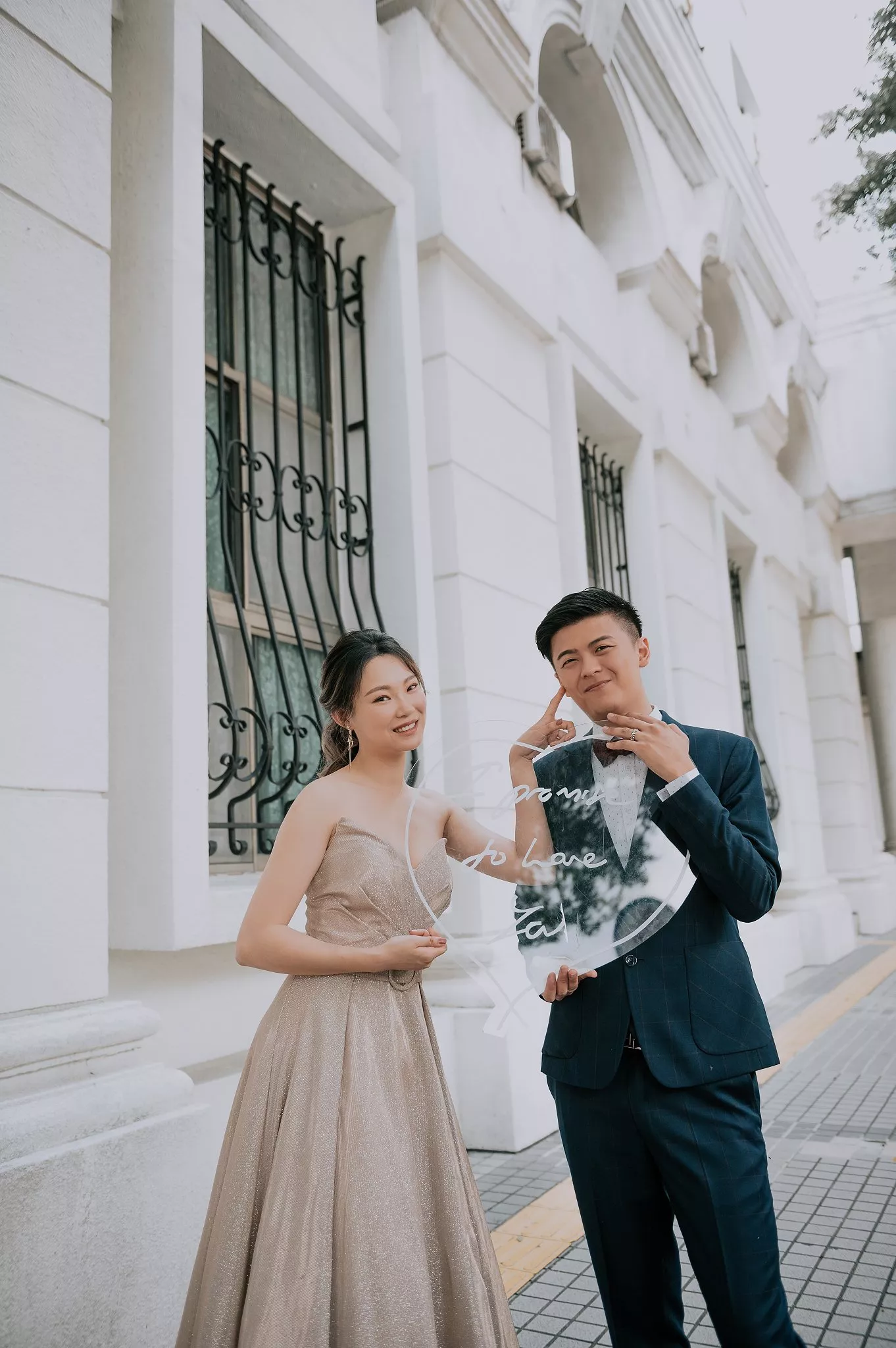視覺流感婚紗攝影,中華電信學院板橋拍婚紗,街景(13)-板橋中華電信學院街景婚紗|美式清新|視覺流感攝影