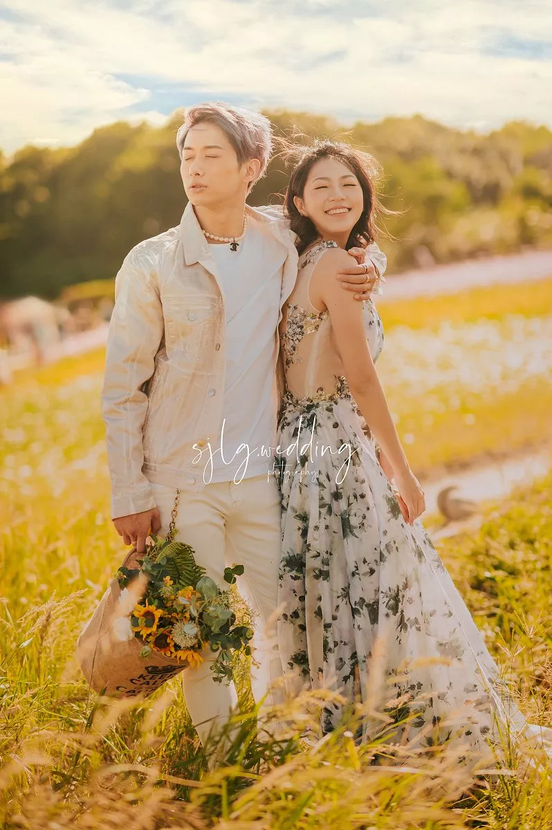 #視覺流感婚紗攝影#外拍婚紗#婚紗照#婚紗攝影#韓式婚紗(9)-關渡秘境花海婚紗攝影八仙抽水站台北|自然清新風格玩拍俏皮