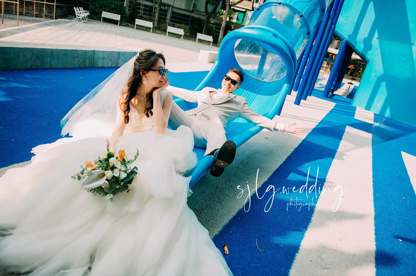 視覺流感婚紗攝影工作室唯一推薦-視覺流感帶你解鎖重慶公園的隱藏玩法！你沒看錯，這真的是板橋重慶公園！
